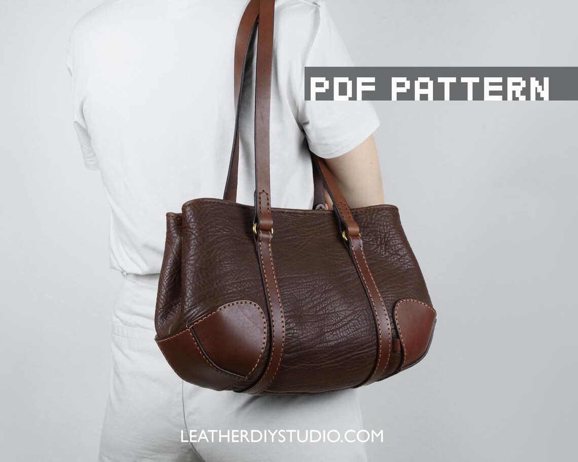 图片[2]-手工皮具图纸 托特包ls086-皮圈圈手工皮具图纸