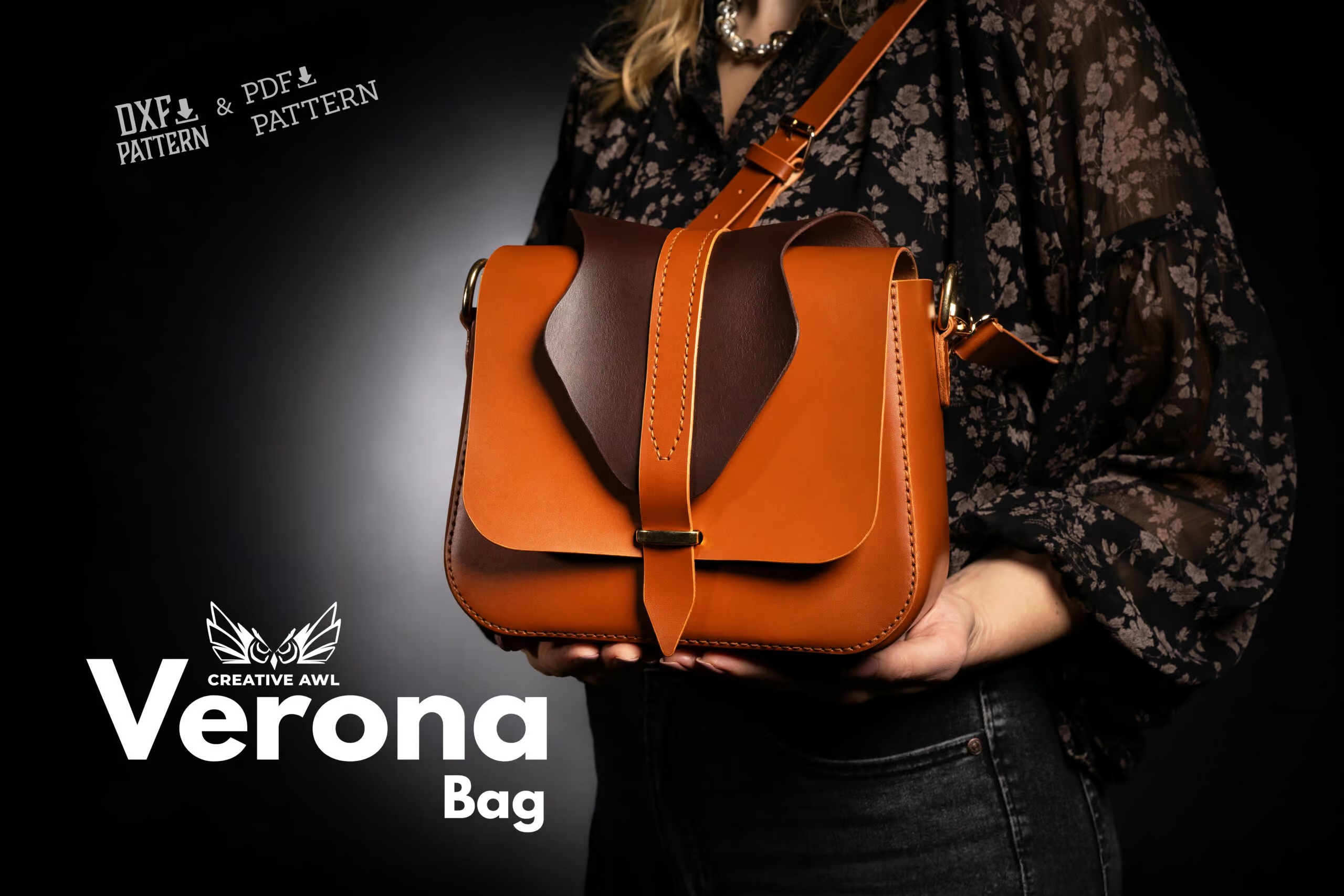 图片[3]-手工皮具图纸 单肩包ca217-皮圈圈手工皮具图纸