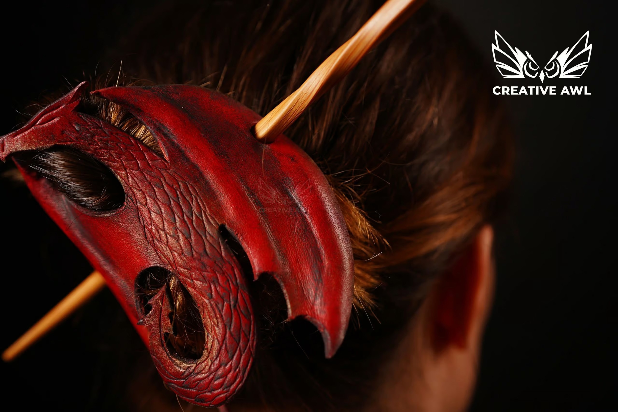 图片[3]-手工皮具图纸 头装饰ca222-皮圈圈手工皮具图纸