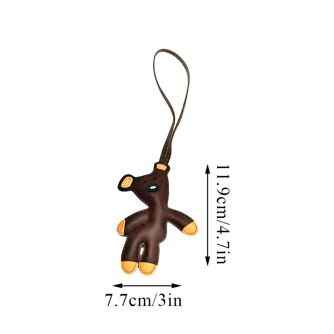手工皮具图纸 小熊挂件ro011-皮圈圈手工皮具图纸