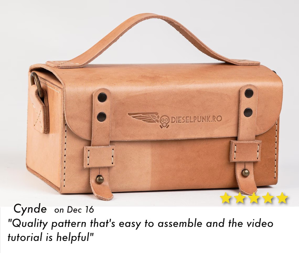 图片[3]-手工皮具图纸 小方包di195-皮圈圈手工皮具图纸