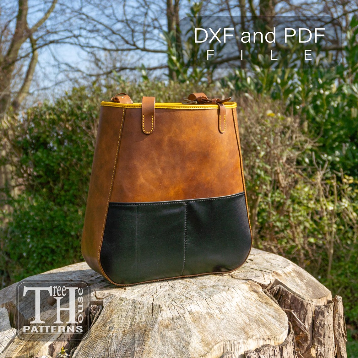 图片[3]-手工皮具图纸 托特包tr094-皮圈圈手工皮具图纸