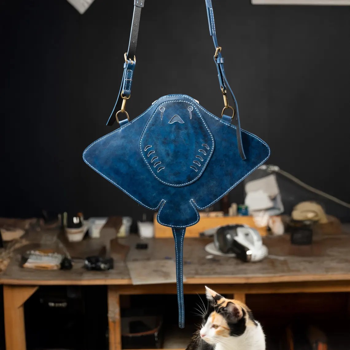 图片[3]-手工皮具图纸 黄貂鱼包vp209-皮圈圈手工皮具图纸