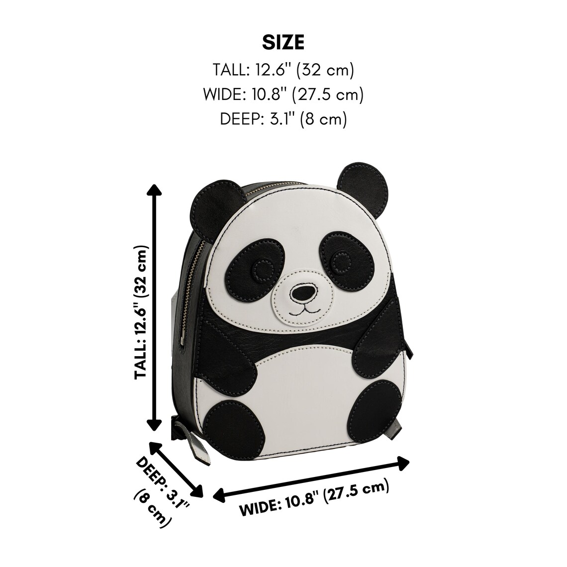 图片[2]-手工皮具图纸 熊猫背包vp213-皮圈圈手工皮具图纸