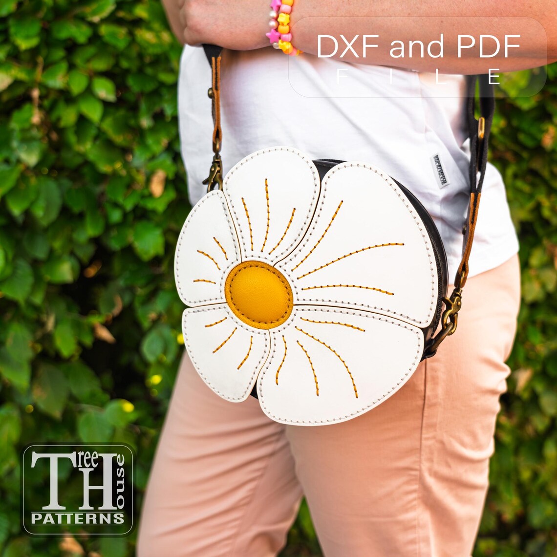 图片[4]-手工皮具图纸 斜挎包tr096-皮圈圈手工皮具图纸