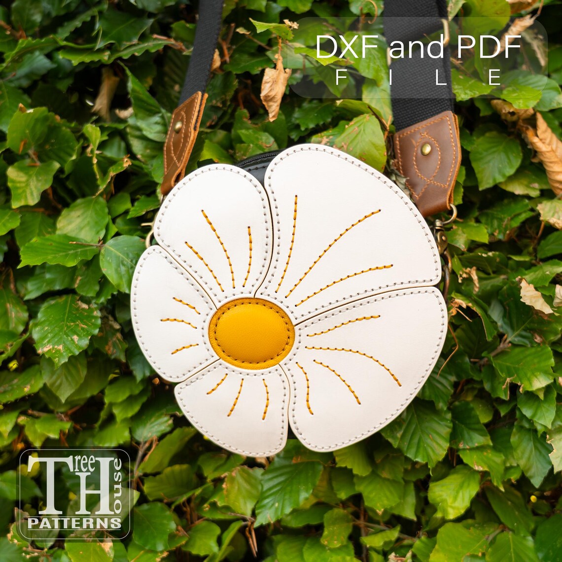 手工皮具图纸 斜挎包tr069-皮圈圈手工皮具图纸