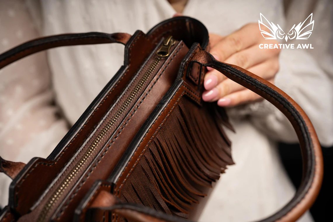 图片[3]-手工皮具图纸 手提包ca223-皮圈圈手工皮具图纸