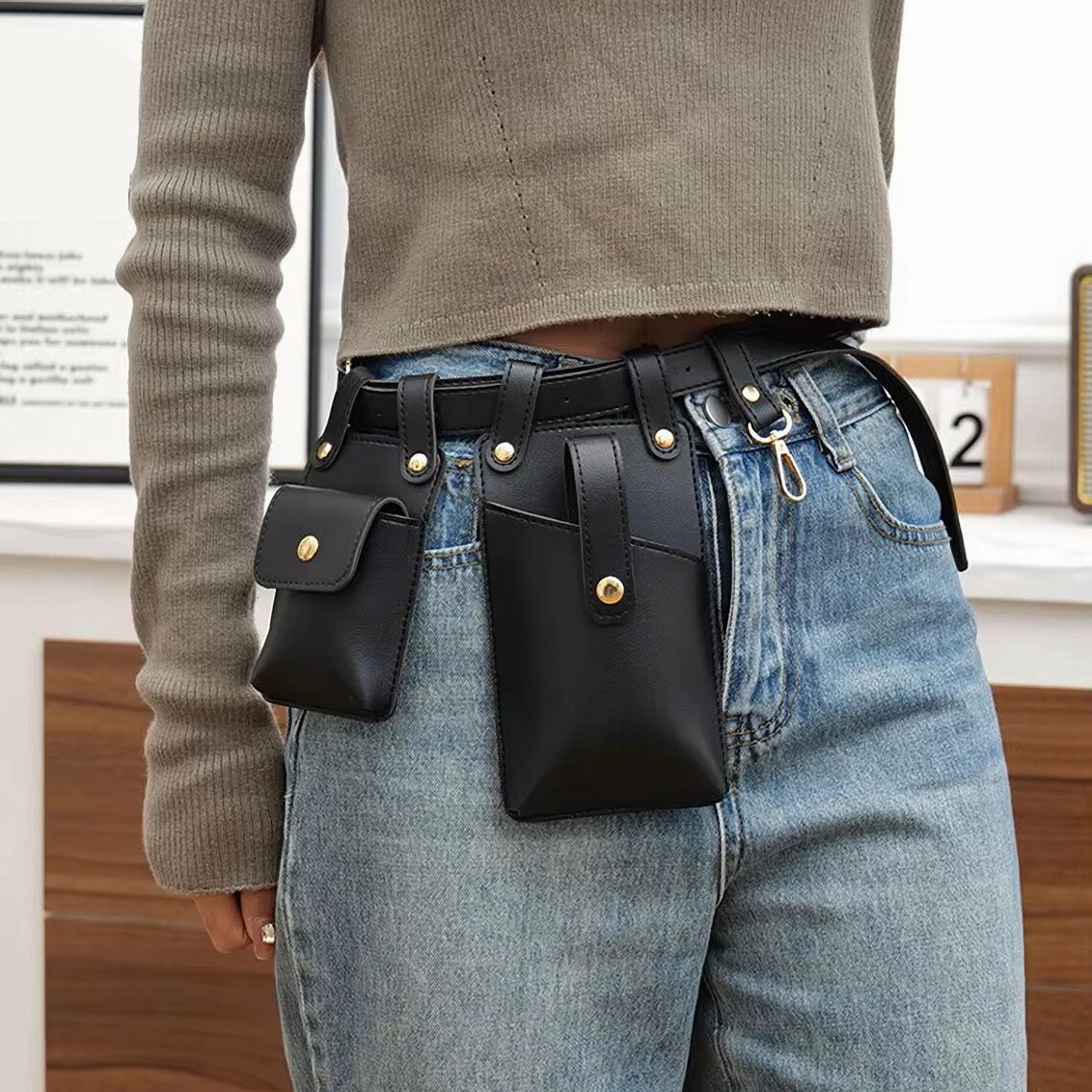 图片[2]-手工皮具图纸 腰带挎包ro022-皮圈圈手工皮具图纸