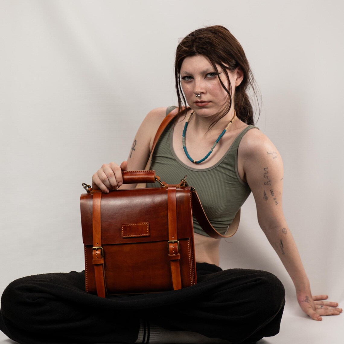 图片[3]-手工皮具图纸 挎公文包vp215-皮圈圈手工皮具图纸