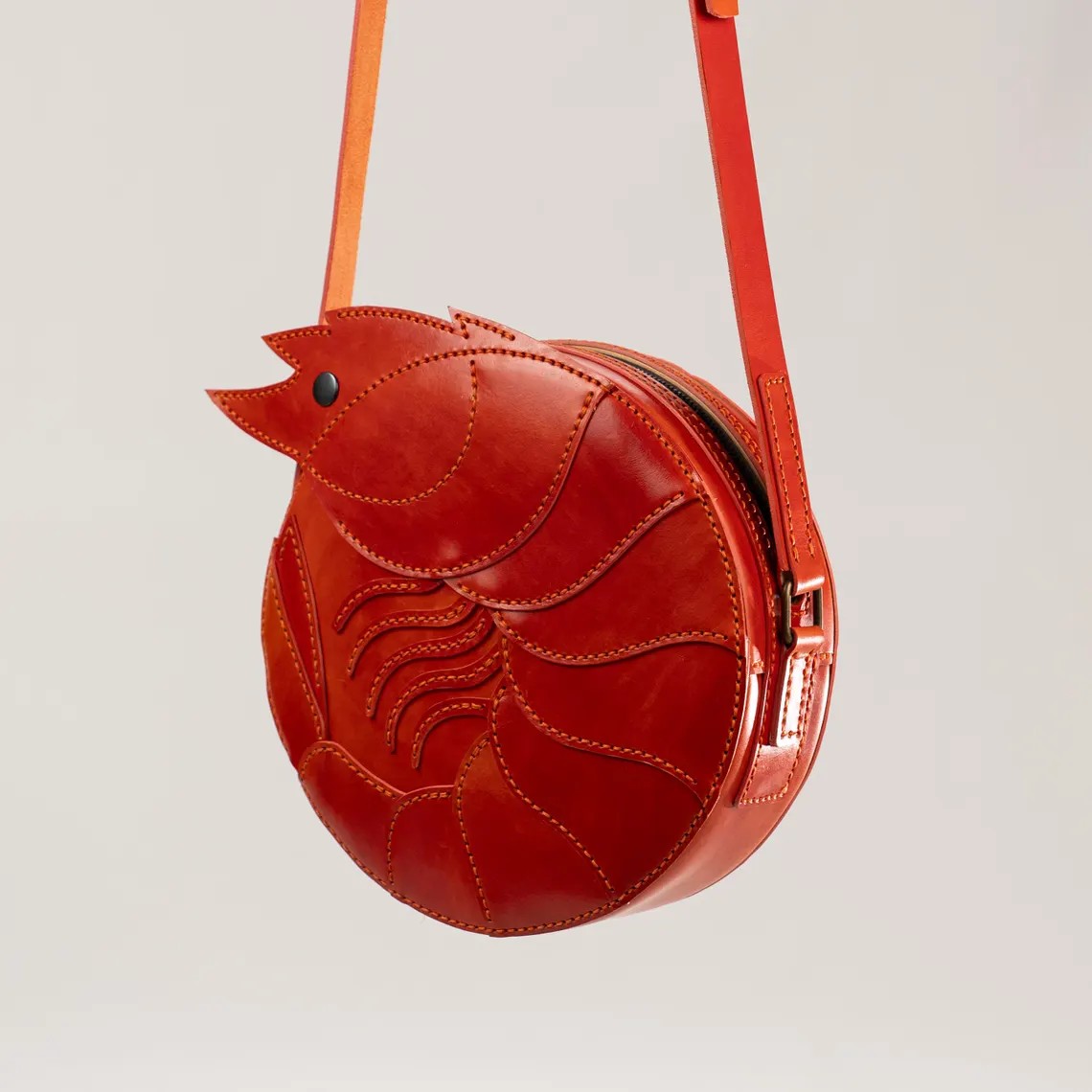 图片[2]-手工皮具图纸 龙虾挎包vp218-皮圈圈手工皮具图纸