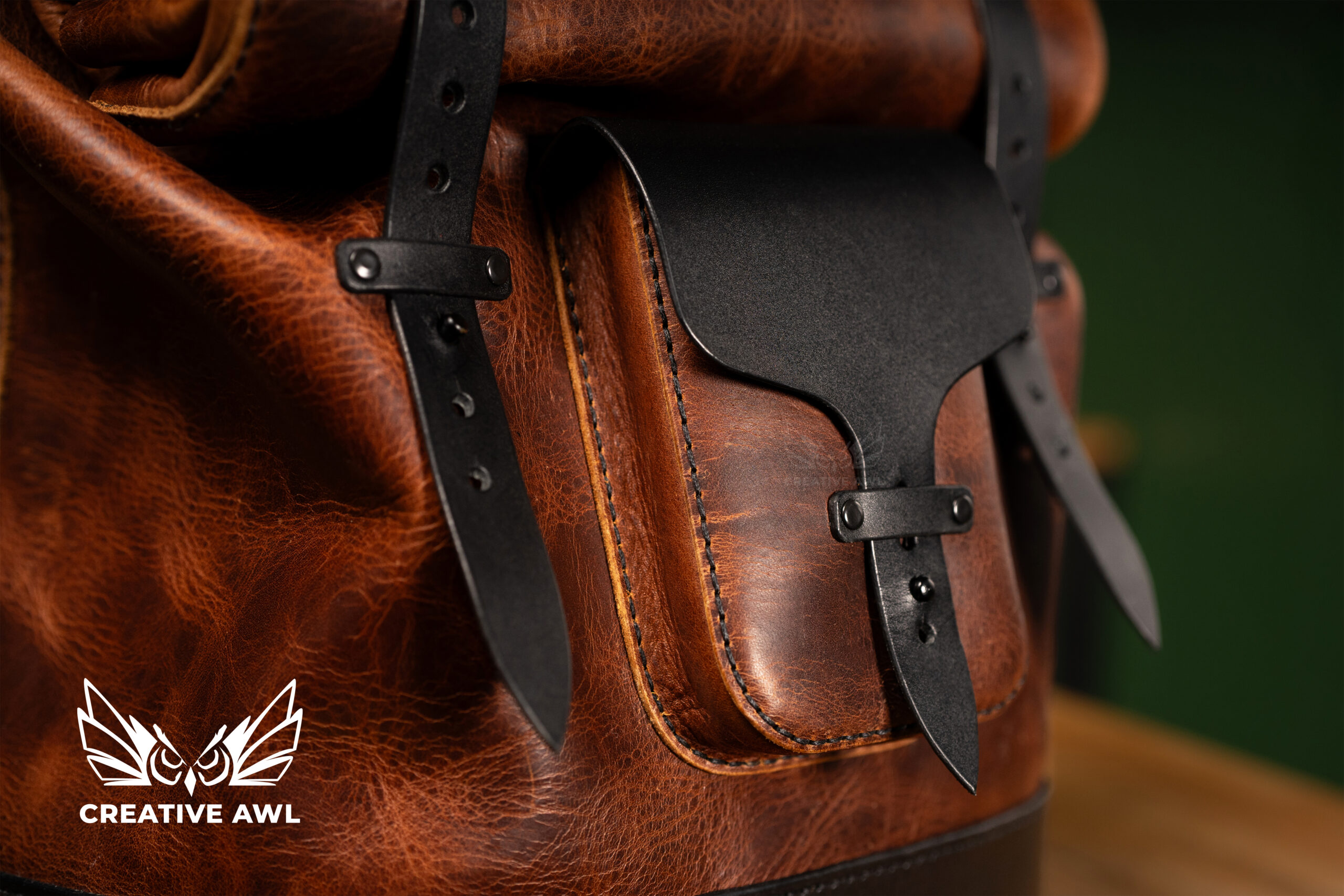 图片[3]-手工皮具图纸 卷轴背包ca236-皮圈圈手工皮具图纸