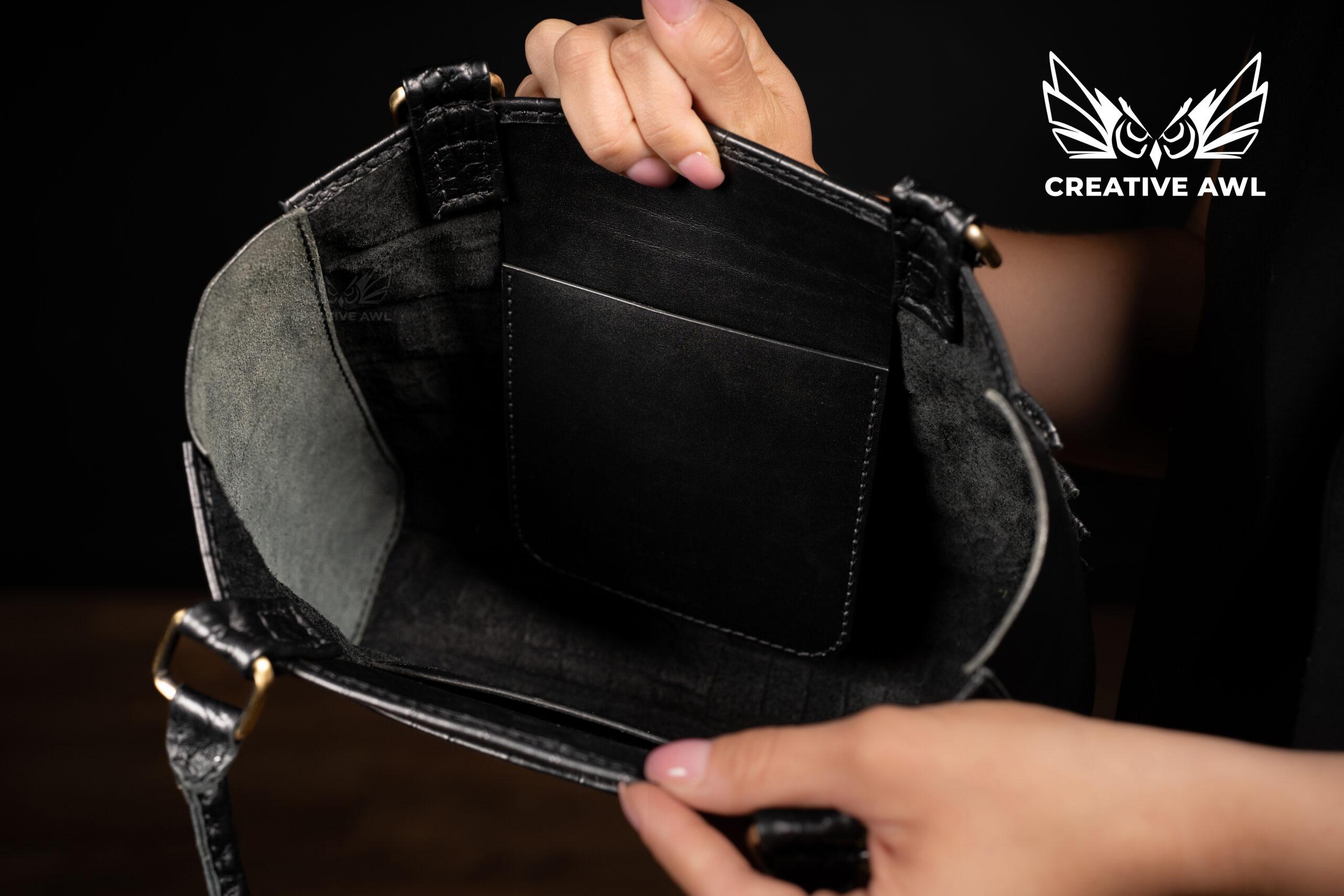 图片[3]-手工皮具图纸 托特包ca237-皮圈圈手工皮具图纸