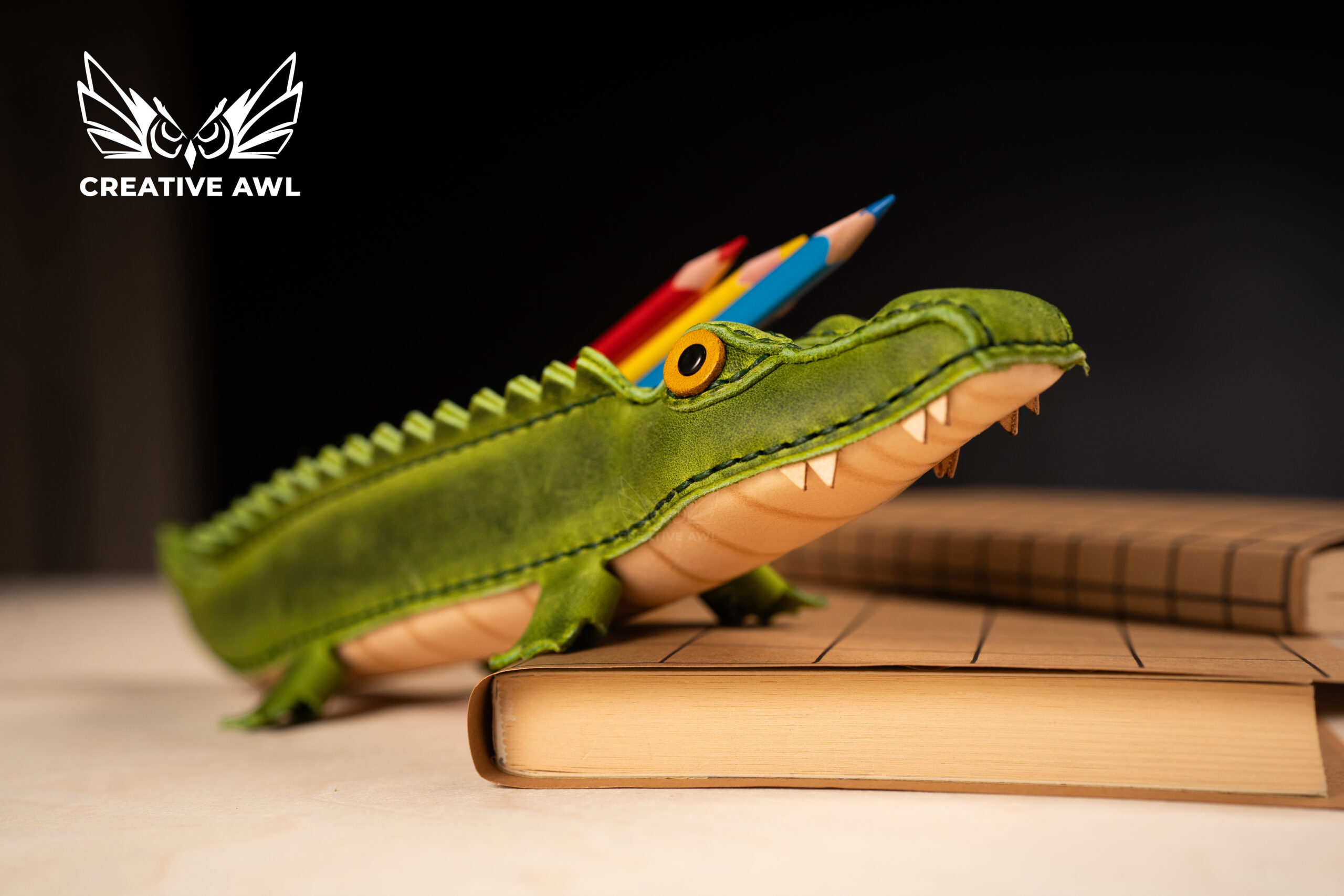 图片[3]-手工皮具图纸 鳄鱼笔袋ca238-皮圈圈手工皮具图纸