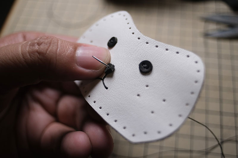 图片[30]-达摩猫咪不倒翁制作教程-DIY手工帖子圈子-皮具教程-皮圈圈手工皮具图纸