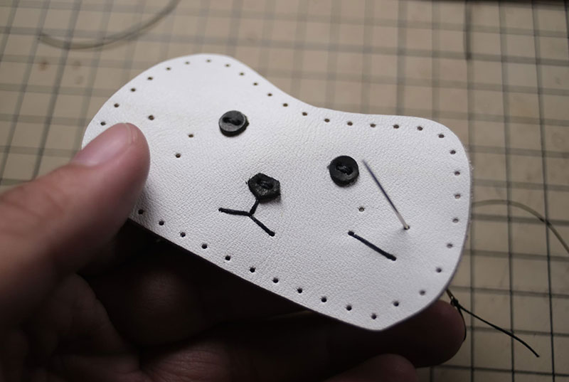 图片[29]-达摩猫咪不倒翁制作教程-DIY手工帖子圈子-皮具教程-皮圈圈手工皮具图纸