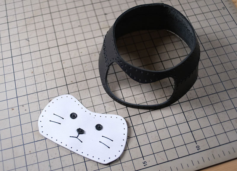 图片[21]-达摩猫咪不倒翁制作教程-DIY手工帖子圈子-皮具教程-皮圈圈手工皮具图纸