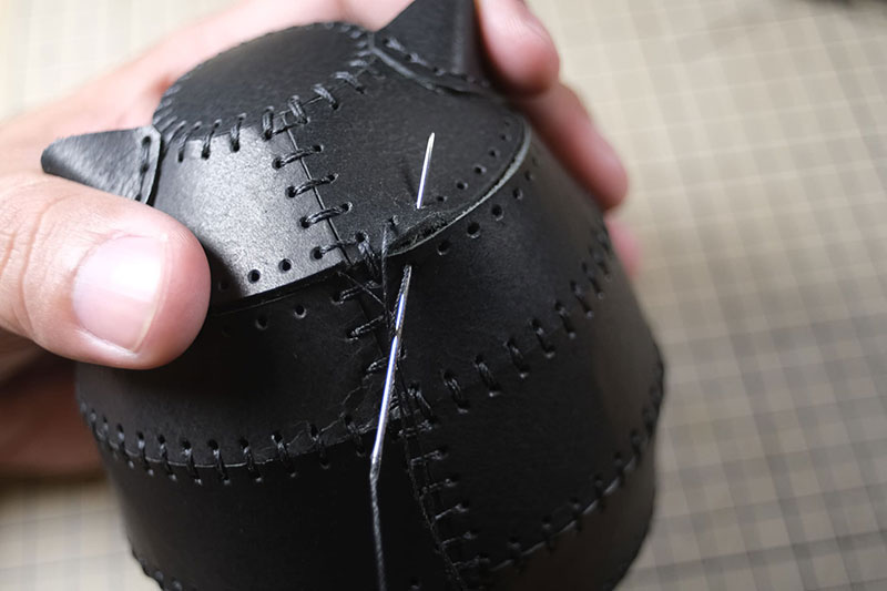 图片[4]-达摩猫咪不倒翁制作教程-DIY手工帖子圈子-皮具教程-皮圈圈手工皮具图纸