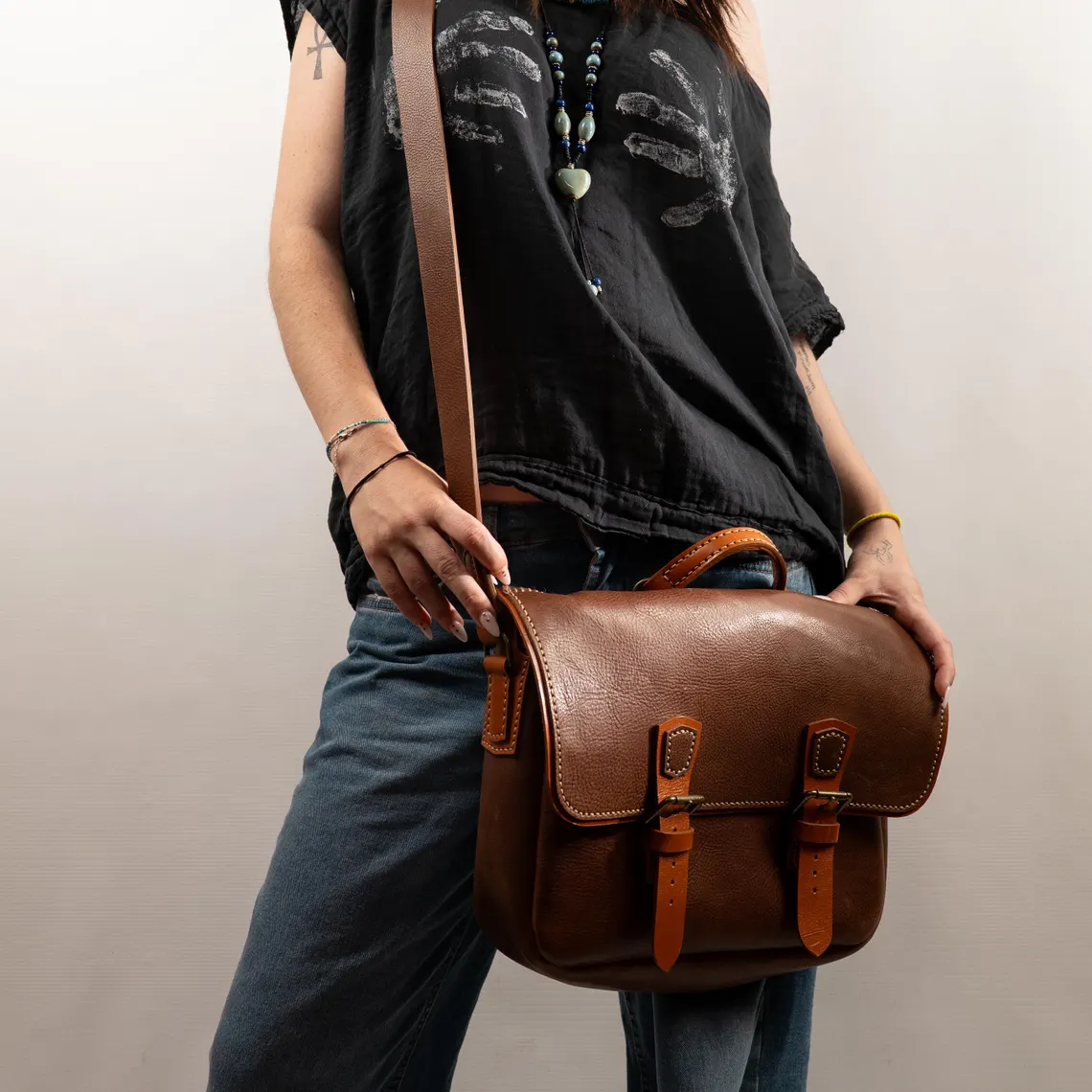 图片[3]-手工皮具图纸 邮差包vp221-皮圈圈手工皮具图纸