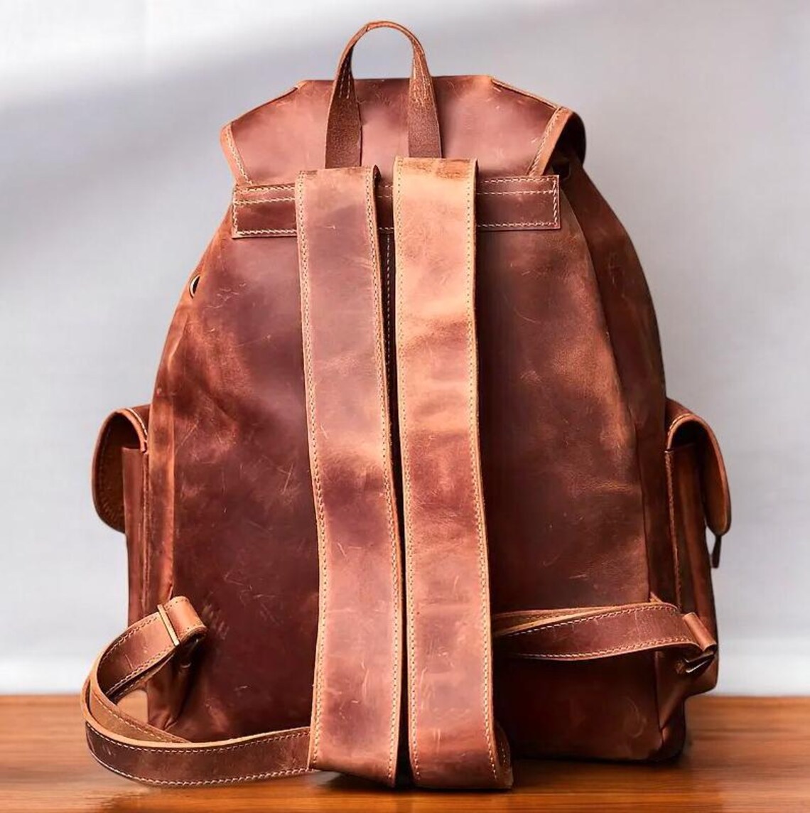 图片[2]-手工皮具图纸 伞兵背包fl030-皮圈圈手工皮具图纸