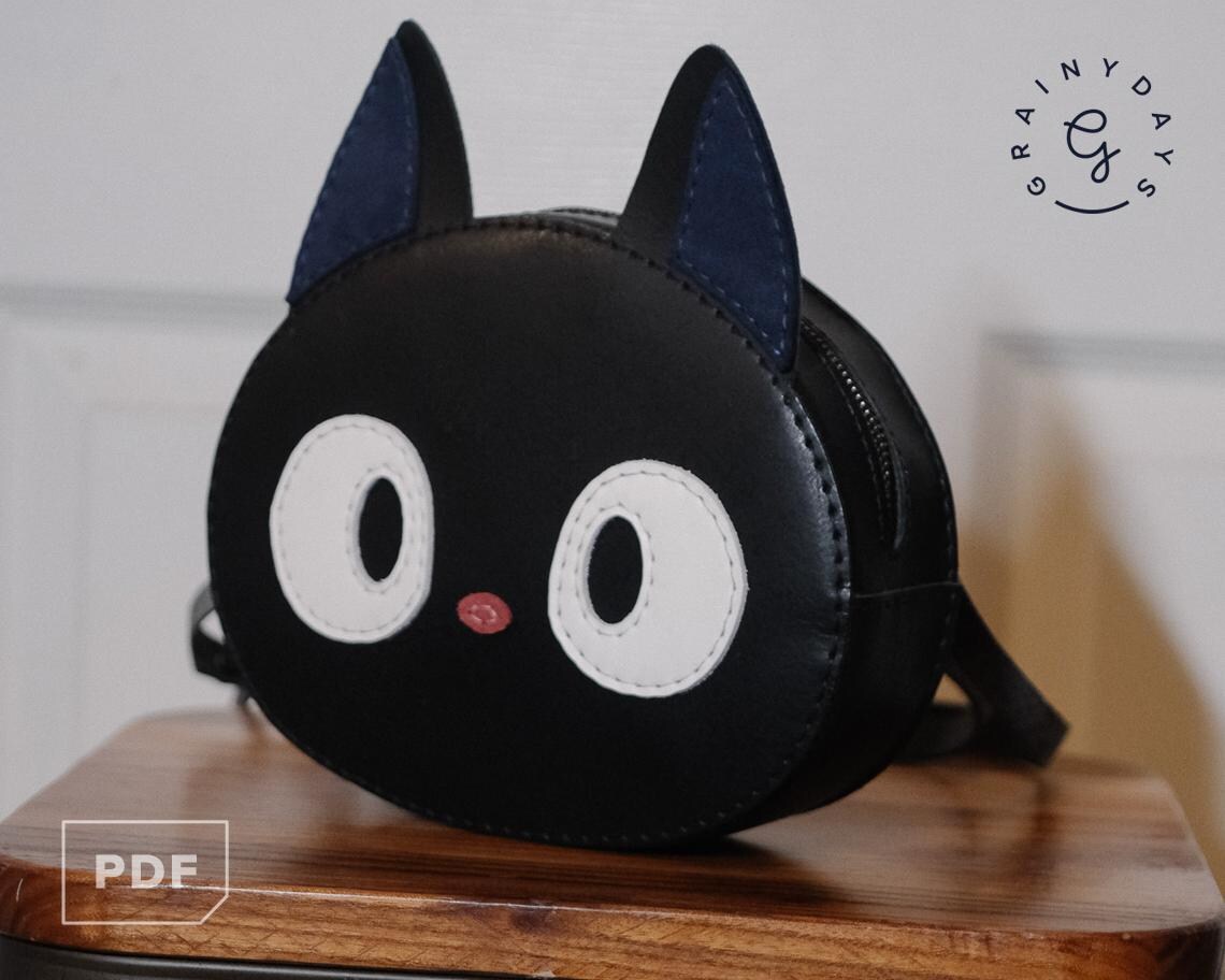 图片[4]-手工皮具图纸 猫咪斜挎包ph012-皮圈圈手工皮具图纸
