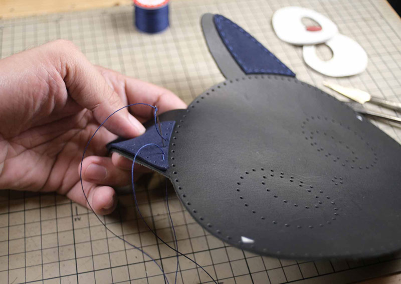 图片[5]-猫咪斜挎包制作过程-DIY手工帖子圈子-皮具教程-皮圈圈手工皮具图纸