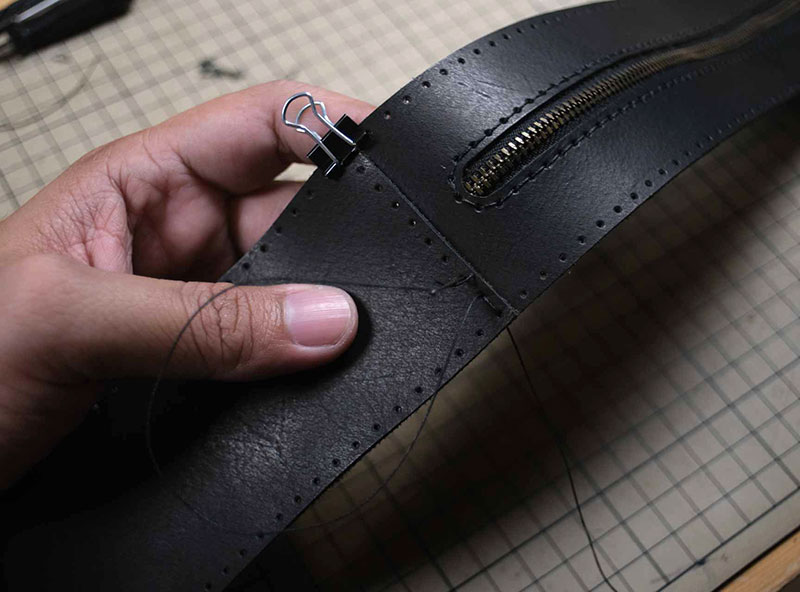 图片[21]-猫咪斜挎包制作过程-DIY手工帖子圈子-皮具教程-皮圈圈手工皮具图纸