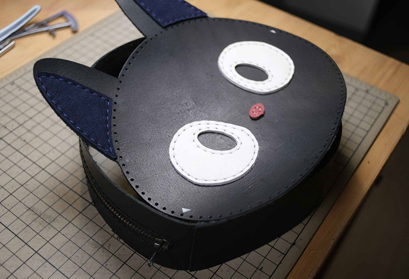 图片[22]-猫咪斜挎包制作过程-DIY手工帖子圈子-皮具教程-皮圈圈手工皮具图纸