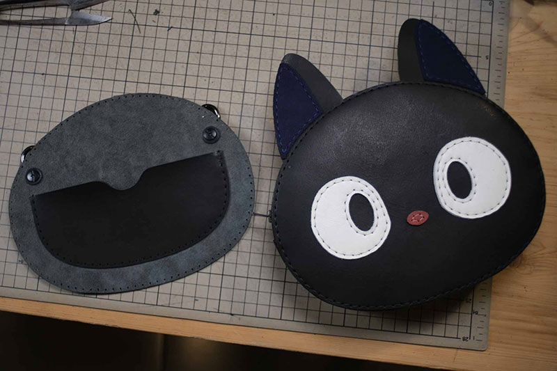 图片[27]-猫咪斜挎包制作过程-DIY手工帖子圈子-皮具教程-皮圈圈手工皮具图纸
